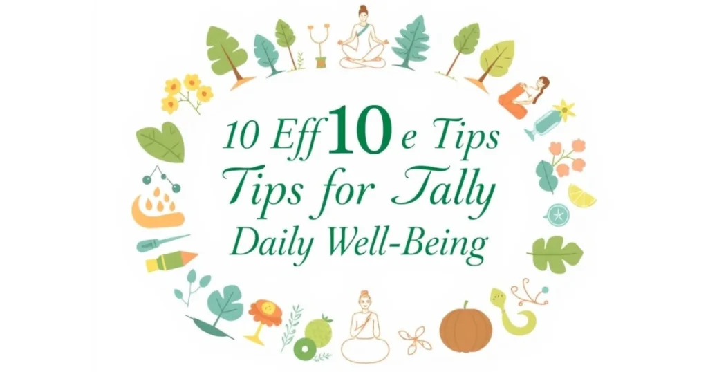 Simple ways to improve your daily well-being